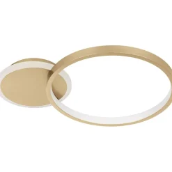 LED-Kattovalaisin Eglo Gafares 15W 40,5x29cm kaukosäädin kulta/valkoinen