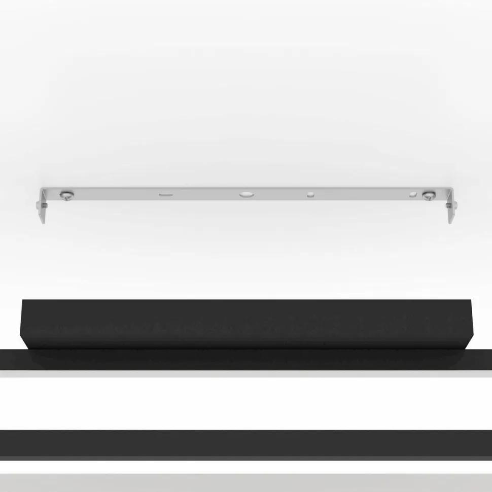 LED-Kattovalaisin Eglo Siberia 34W 78x16cm kaukosäädin musta/valkoinen