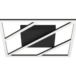 LED-Kattovalaisin Eglo Ulisano 21W 42x42cm värivaihto + kaukosäädin musta/valkoinen