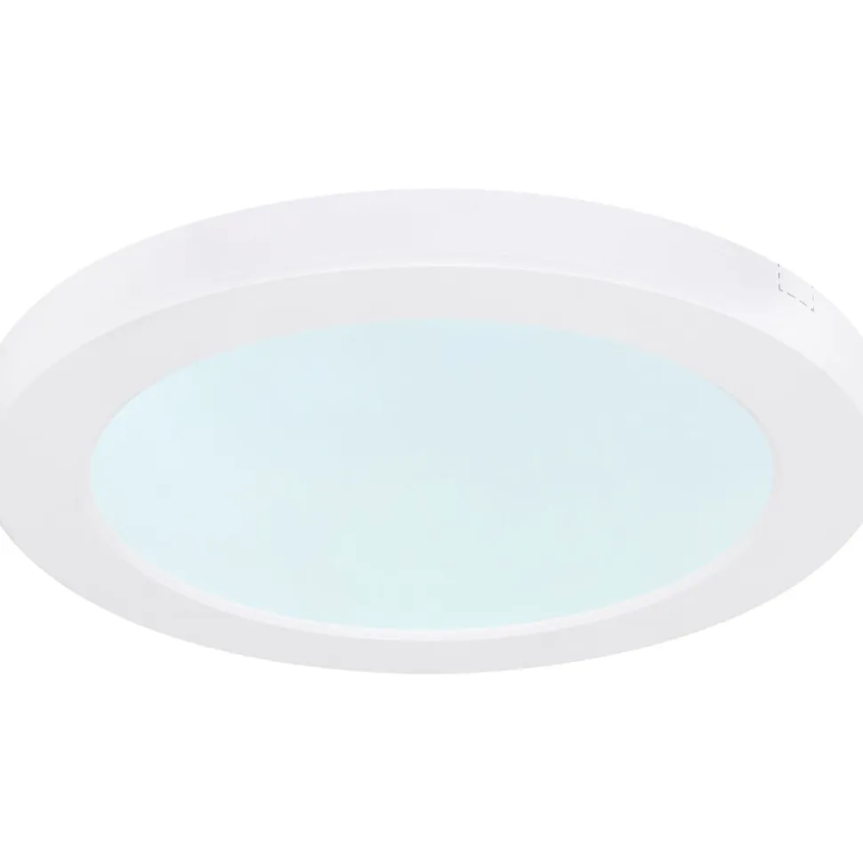 LED-kattovalaisin Globo Lasse Ø13cm, 6W, 3000-6500K, valkoinen