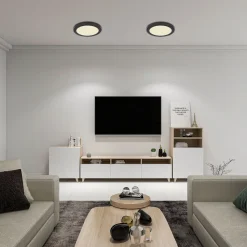 LED-kattovalaisin Globo Lasse Ø13cm, 6W, 3000-6500K, valkoinen