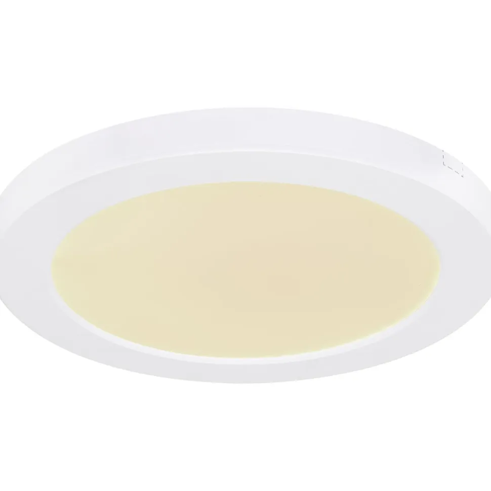 LED-kattovalaisin Globo Lasse Ø13cm, 6W, 3000-6500K, valkoinen