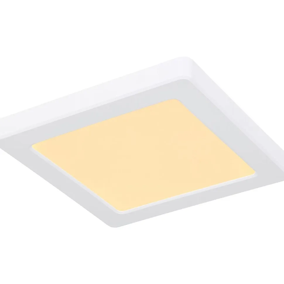 LED-kattovalaisin Globo Lasse 16x16cm, 12W, 3000-6500K, valkoinen