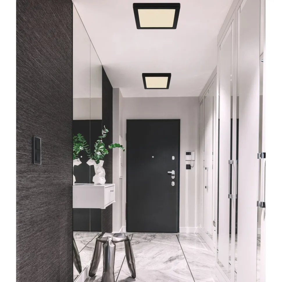 LED-kattovalaisin Globo Lasse 16x16cm, 12W, 3000-6500K, valkoinen