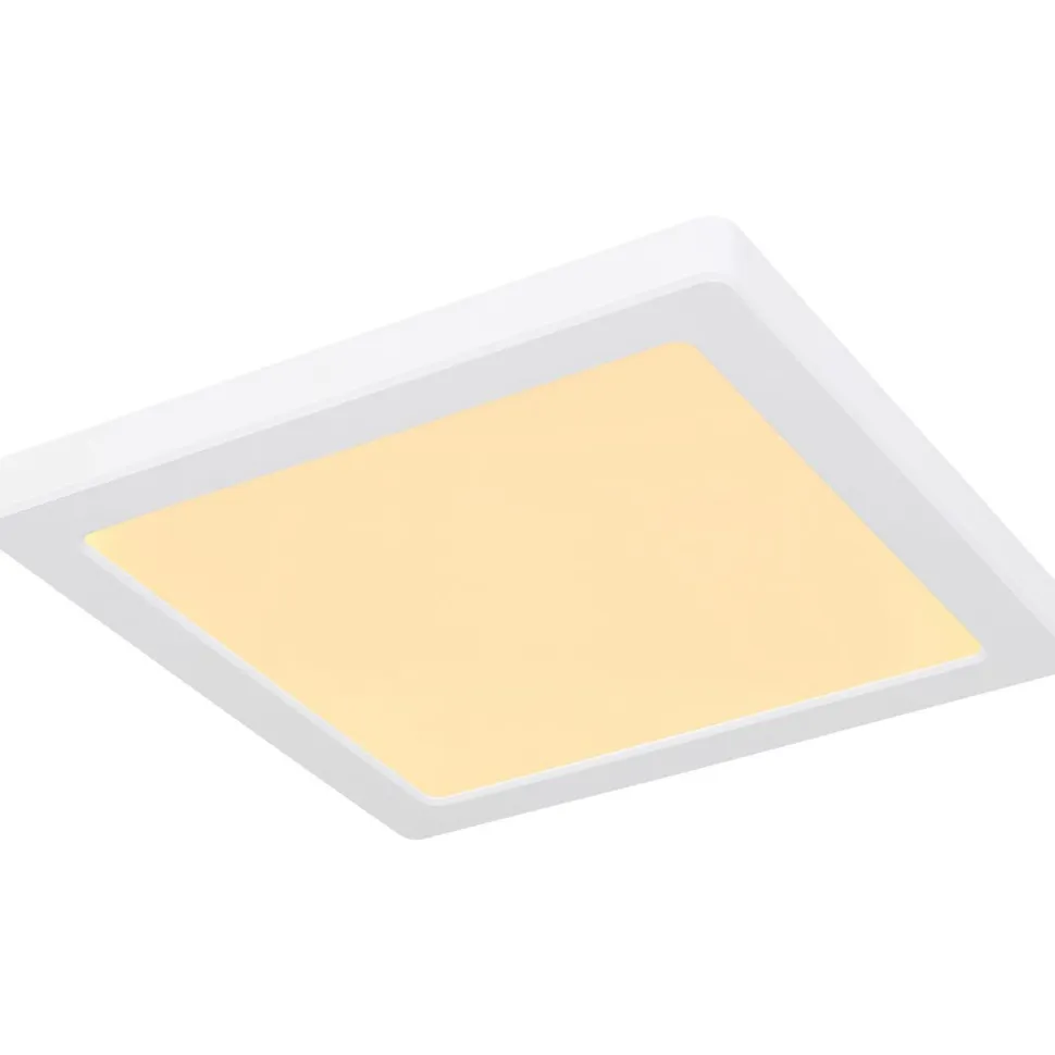 LED-kattovalaisin Globo Lasse 16x16cm, 12W, 3000-6500K, valkoinen