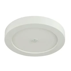 LED-kattovalaisin Globo Paula Ø22,6x3,5cm 18W liiketunnistimella valkoinen