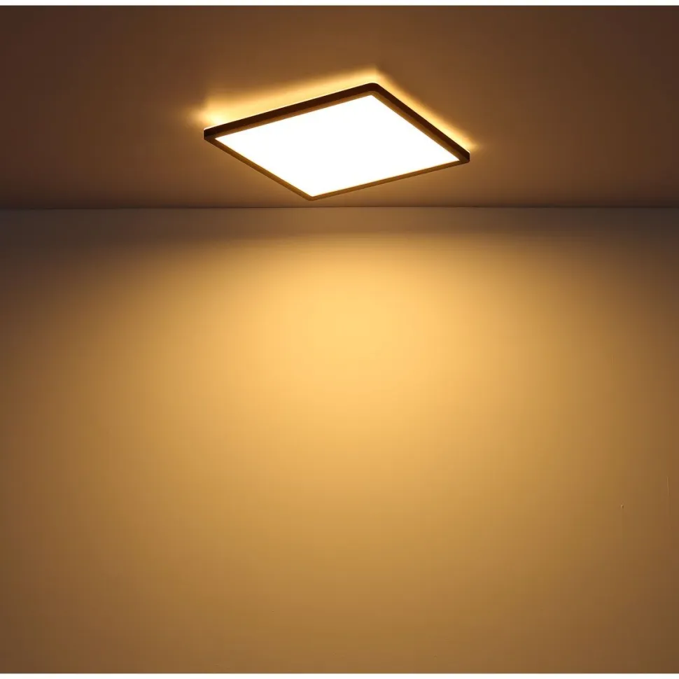 LED-kattovalaisin Globo Sapana IP44 29,4x29,4 cm valkoinen
