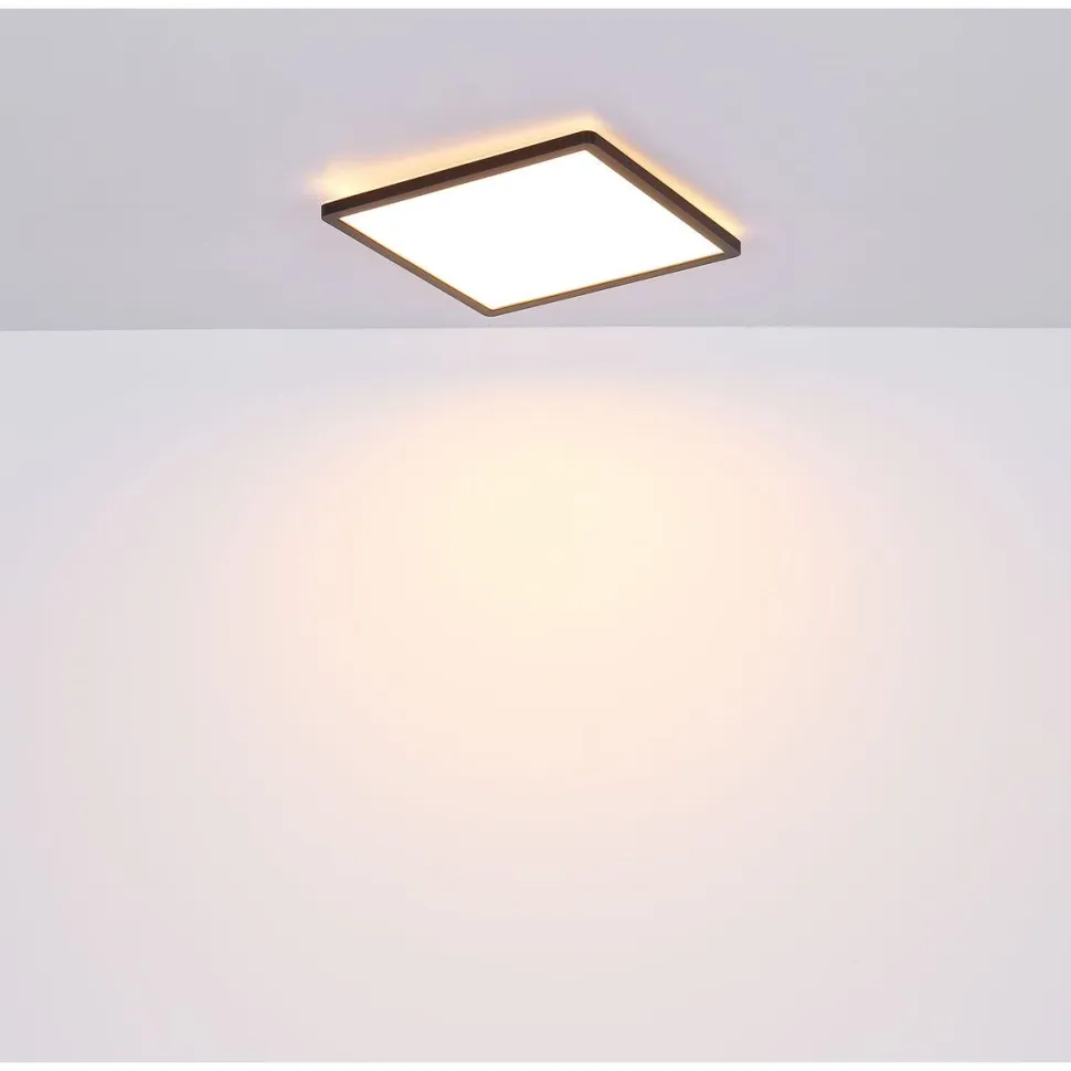LED-kattovalaisin Globo Sapana IP44 29,4x29,4 cm valkoinen
