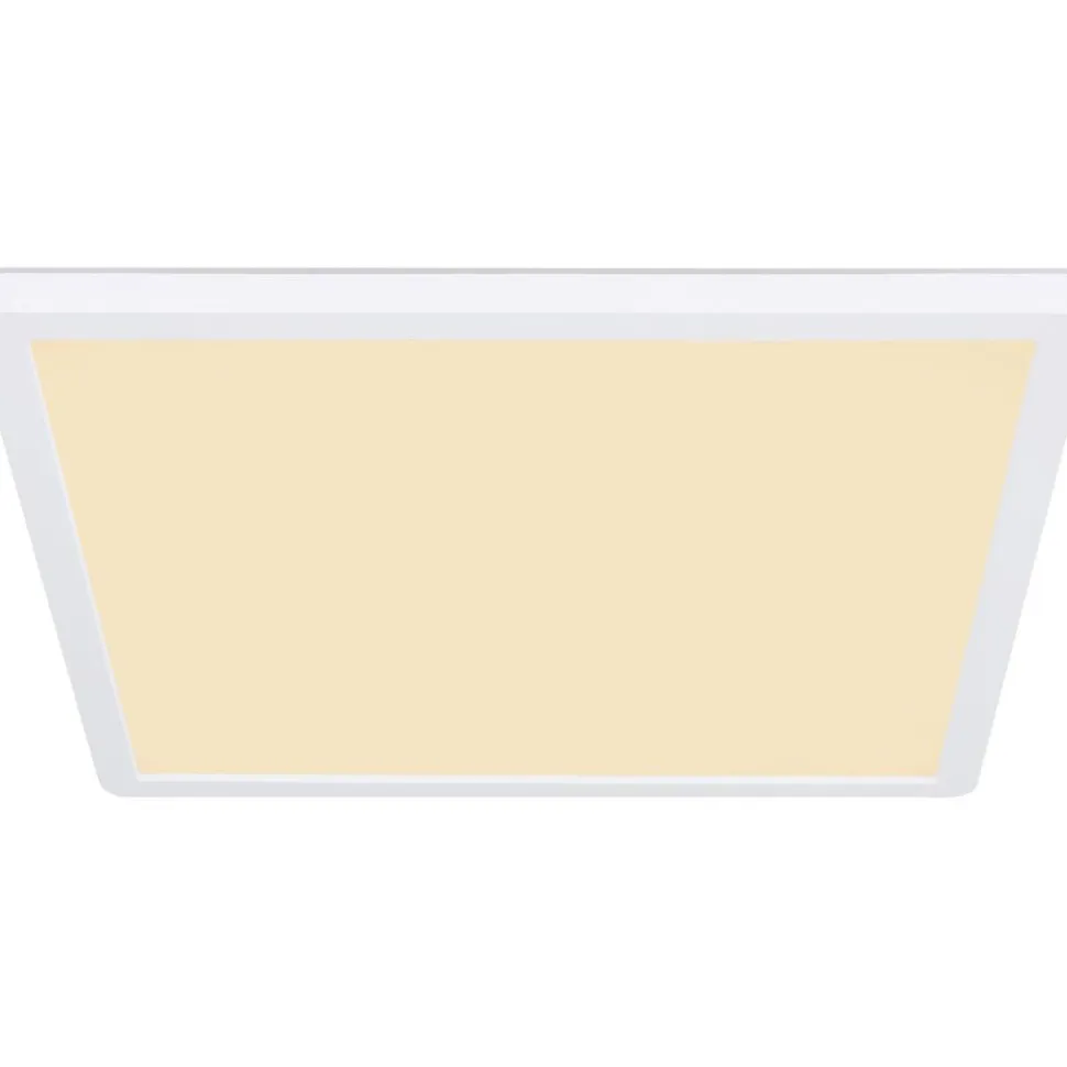 LED-kattovalaisin Globo Sapana IP44 29,4x29,4 cm valkoinen