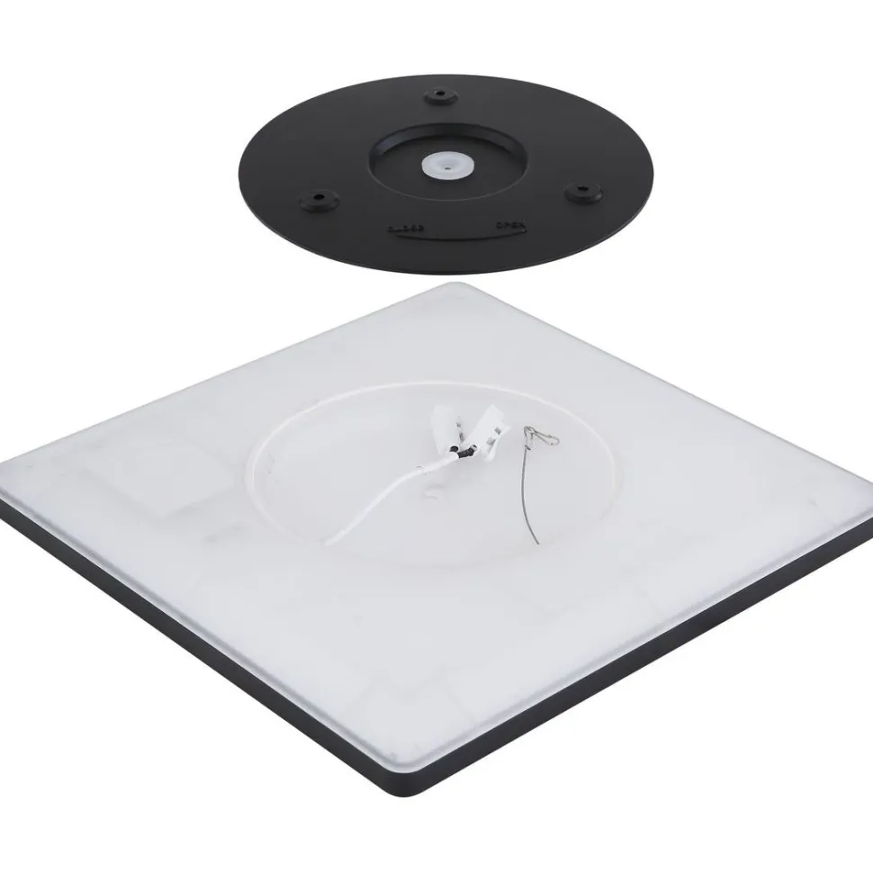 LED-kattovalaisin Globo Sapana IP44 29,4x29,4 cm valkoinen