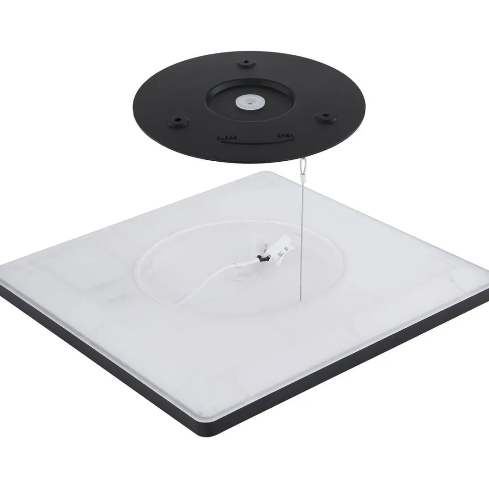 LED-kattovalaisin Globo Sapana IP44 29,4x29,4 cm valkoinen