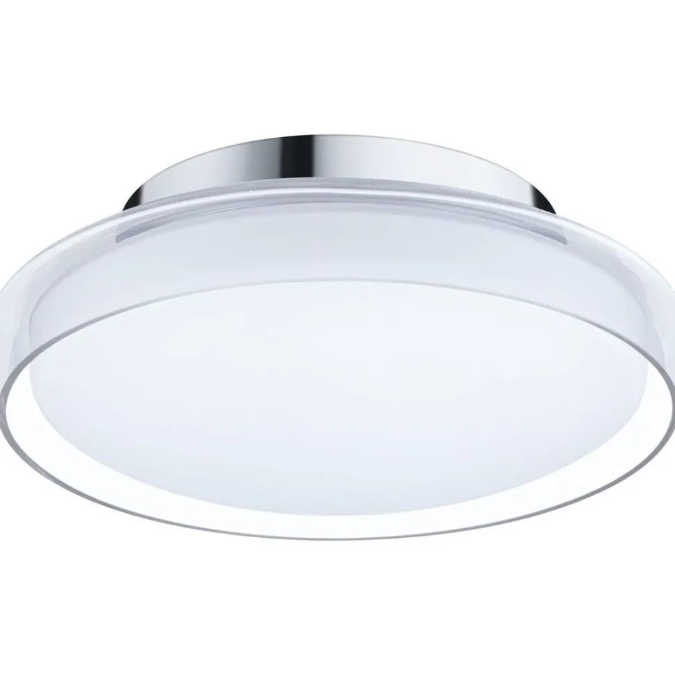 LED-kattovalaisin Paulmann Luena, 25cm, IP44, 3000K, kromi