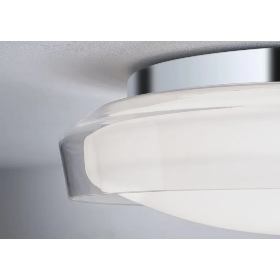 LED-kattovalaisin Paulmann Luena, 25cm, IP44, 3000K, kromi