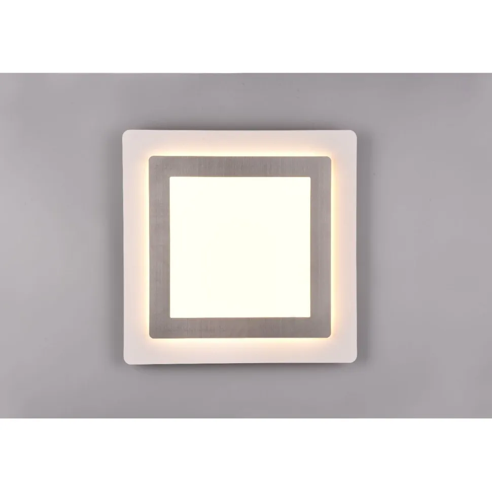 LED-kattovalaisin Trio Morgan, 45x45cm, mattamusta/kulta