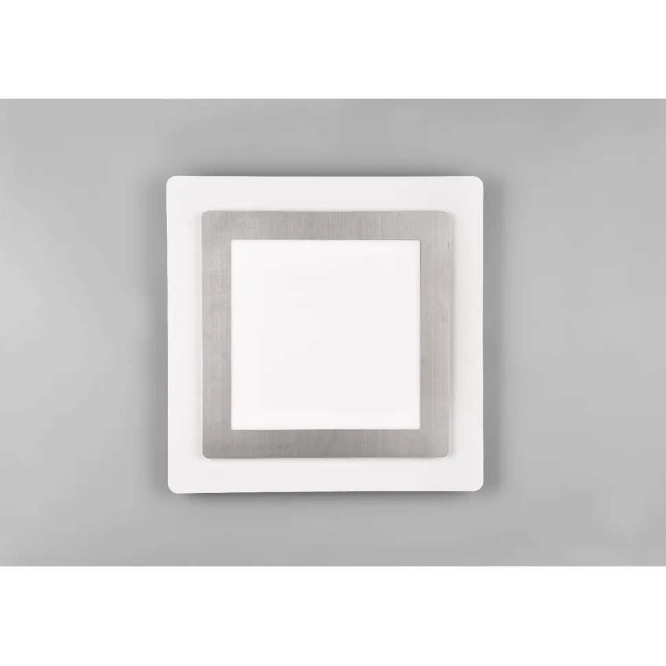 LED-kattovalaisin Trio Morgan, 45x45cm, mattamusta/kulta
