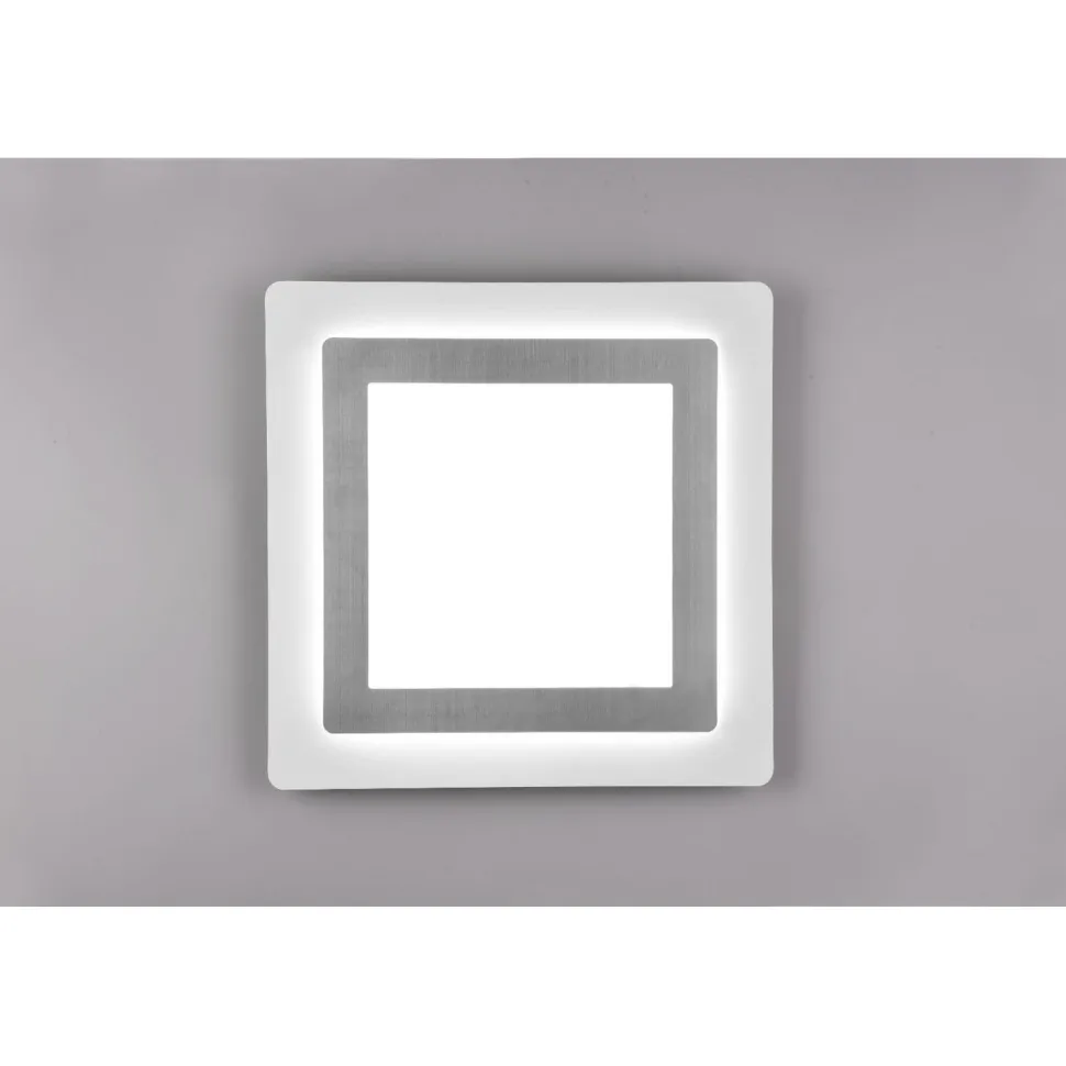 LED-kattovalaisin Trio Morgan, 45x45cm, mattamusta/kulta