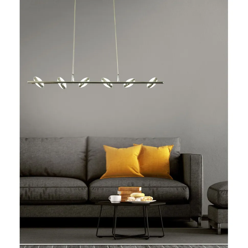 LED-kattovalaisin Aneta Lighting Macarons 6x5 W 2400 lm himmennettävä kromi