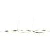 LED-kattovalaisin Aneta Lighting Swirl 109 teräs/valkoinen