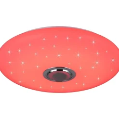 LED-kattovalaisin bluetooth-kaiuttimella Trio Musica Starlight RGBW 58cm valkoinen