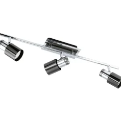 LED-kattovalaisin Davida 1 580x70 mm 3-osainen musta/nikkeli