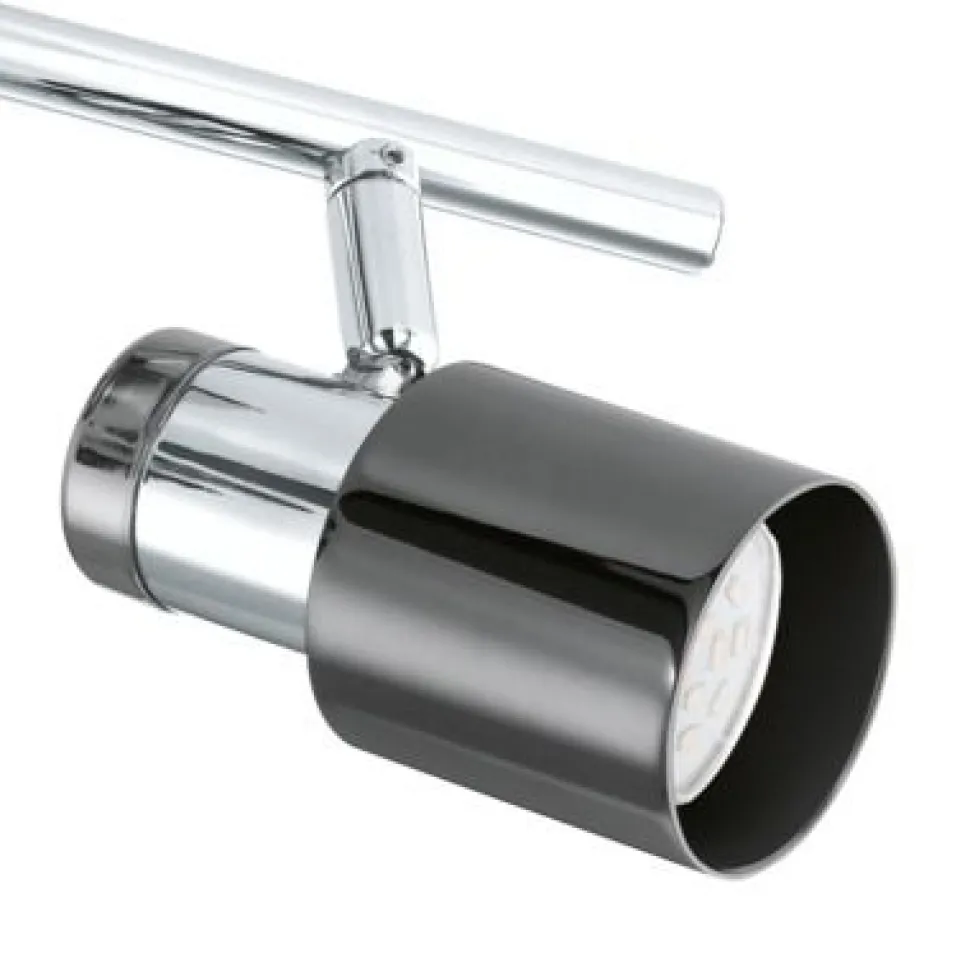 LED-kattovalaisin Davida 1 580x70 mm 3-osainen musta/nikkeli