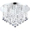 LED-kattovalaisin Eglo Almonte 4x3W Ø350x230 mm G9 IP44 kromi/kirkas