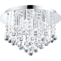 LED-kattovalaisin Eglo Almonte 4x3W Ø350x230 mm G9 IP44 kromi/kirkas