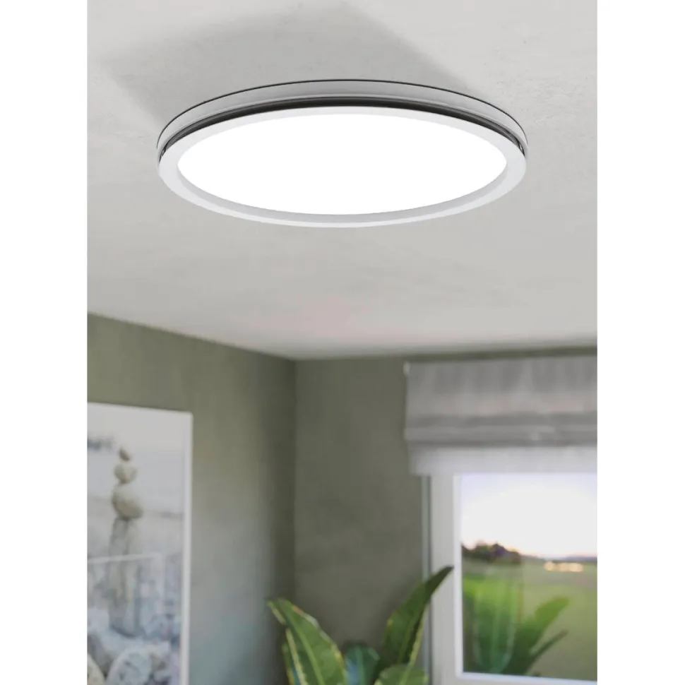 LED-Kattovalaisin Eglo Lazaras Ø45cm valkoinen RGB/CCT