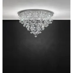 LED-Kattovalaisin Eglo Pianopoli Ø780mm kromi kristalli 39246