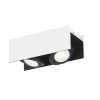 LED-kattovalaisin Eglo Vidago 2x5.4W 310x110x130 mm IP20 himmennettävä valkoinen/musta