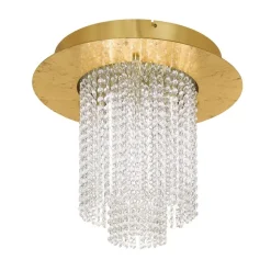 LED-kattovalaisin Eglo Vilalones 10x4.3W Ø500x420 mm IP20 himmennettävä kulta