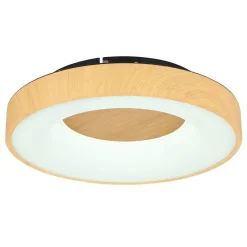 LED-kattovalaisin Globo Jolli Ø40cm, 2700-6000K, himmennettävä, musta