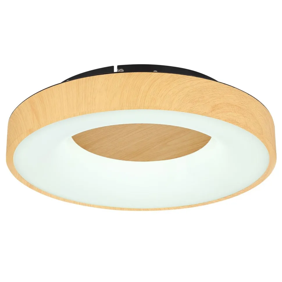 LED-kattovalaisin Globo Jolli Ø40cm, 2700-6000K, himmennettävä, musta
