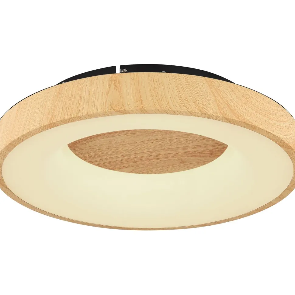 LED-kattovalaisin Globo Jolli Ø40cm, 2700-6000K, himmennettävä, musta