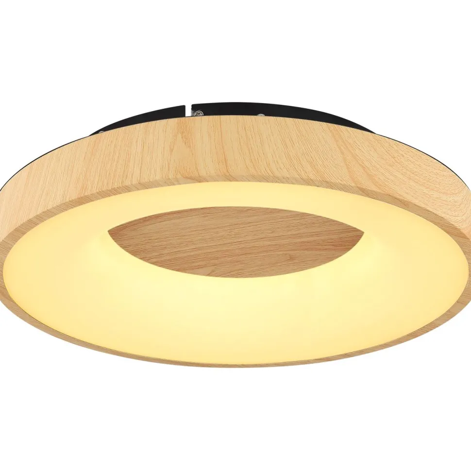 LED-kattovalaisin Globo Jolli Ø40cm, 2700-6000K, himmennettävä, musta