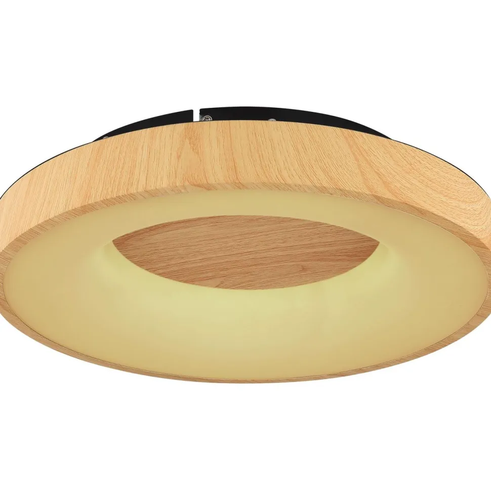 LED-kattovalaisin Globo Jolli Ø40cm, 2700-6000K, himmennettävä, musta