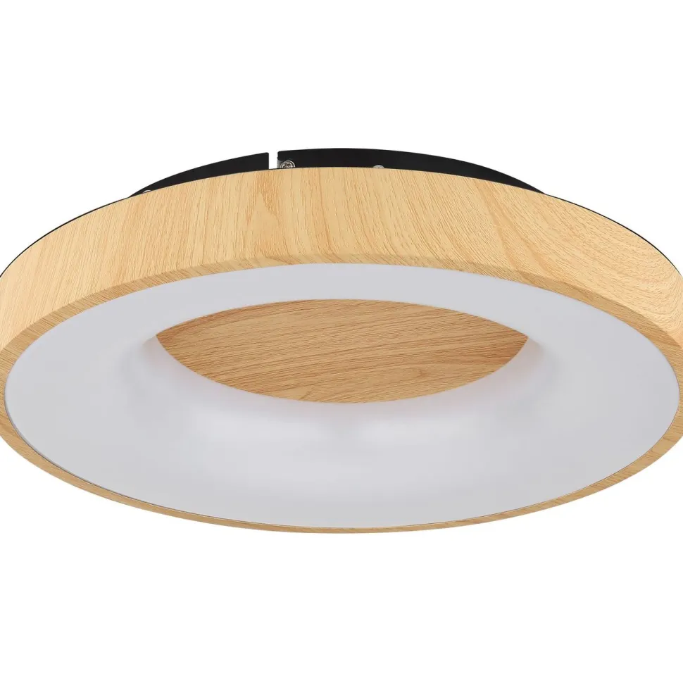 LED-kattovalaisin Globo Jolli Ø40cm, 2700-6000K, himmennettävä, musta