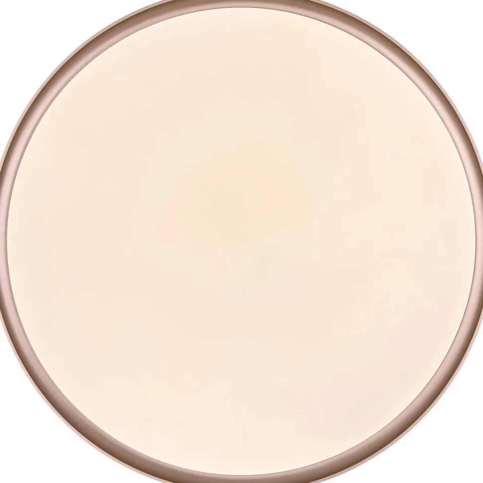 LED-kattovalaisin Globo Manni Ø38.5cm, 2700-6000K, himmennettävä, musta/pronssi