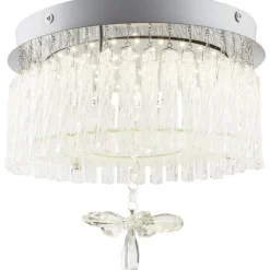 LED-kattovalaisin Globo Mathilda Ø28cm 12W kromi