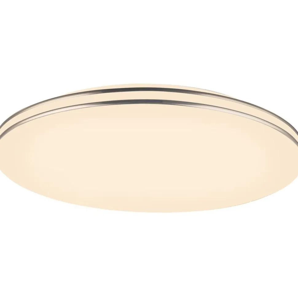 LED-kattovalaisin Globo Pierre Ø47 cm valkoinen