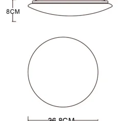 LED-kattovalaisin Globo Pierre Ø47 cm valkoinen