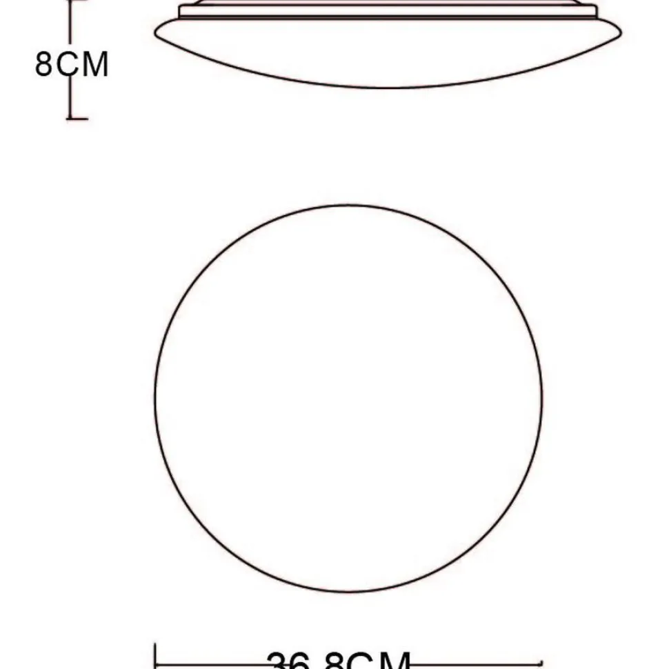 LED-kattovalaisin Globo Pierre Ø47 cm valkoinen