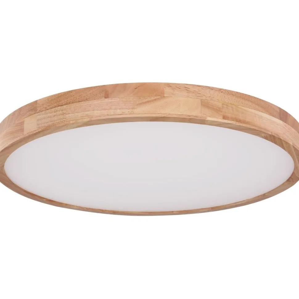 LED-kattovalaisin Globo Rainer 24W Ø40 cm puu