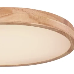 LED-kattovalaisin Globo Rainer 24W Ø40 cm puu