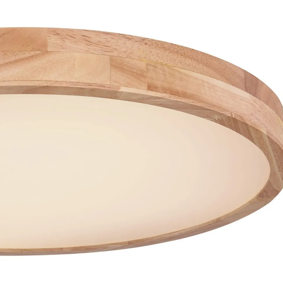 LED-kattovalaisin Globo Rainer 24W Ø40 cm puu