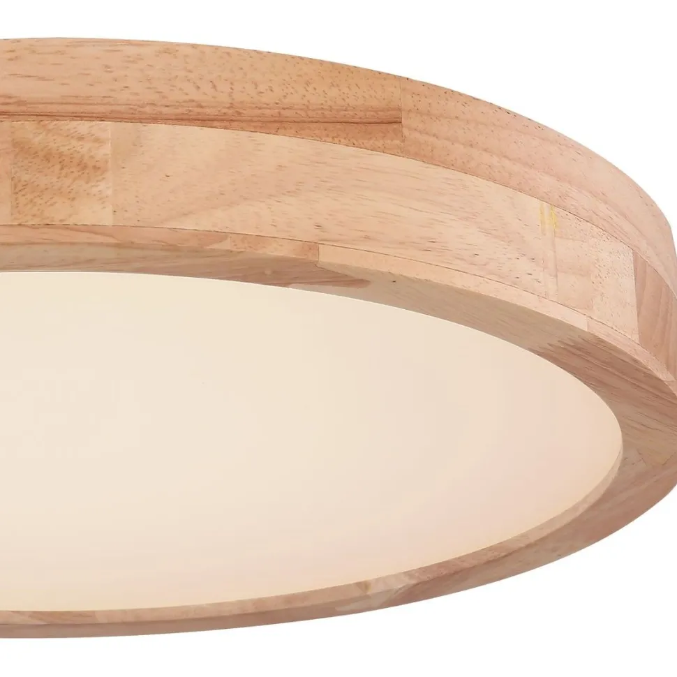 LED-kattovalaisin Globo Rainer 24W Ø40 cm puu