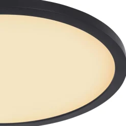 LED-kattovalaisin Globo Sapana IP44 Ø29,4 cm musta
