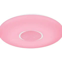 LED-kattovalaisin Globo Sully Ø41cm, 24W, 3000-6500K, sateenkaariefekti, valkoinen