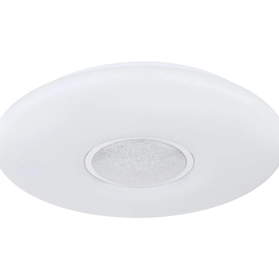 LED-kattovalaisin Globo Sully Ø41cm, 24W, 3000-6500K, sateenkaariefekti, valkoinen