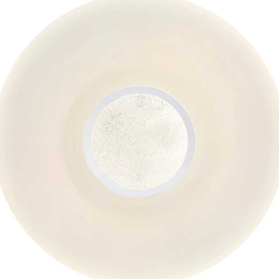 LED-kattovalaisin Globo Sully Ø41cm, 24W, 3000-6500K, sateenkaariefekti, valkoinen